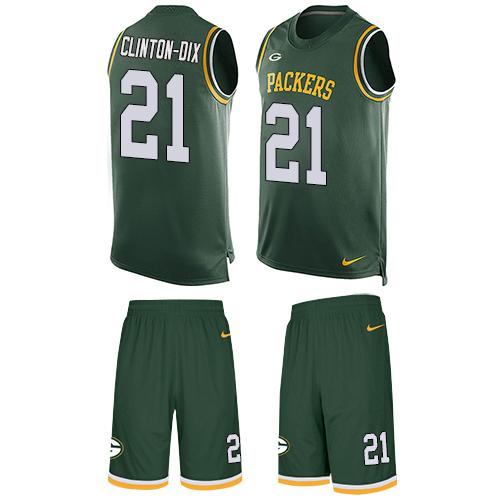 Nike Packers #21 Ha Ha Clinton-Dix Green Team Color Men's Stitched NFL Limited Tank Top Suit Jersey